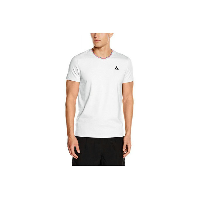 Le Coq Sportif T-Shirt Anglin Blanc T-Shirts Manches Courtes Homme